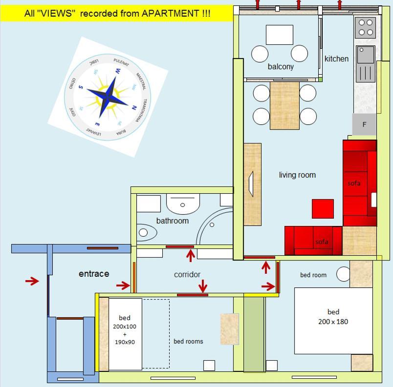 Apartment Amazing View سبليت المظهر الخارجي الصورة
